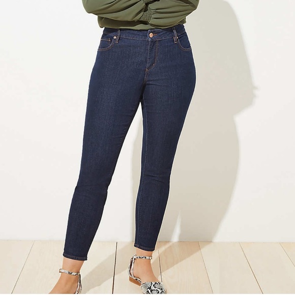 LOFT Denim - LOFT Plus Modern Skinny Jeans in Indigo Blue